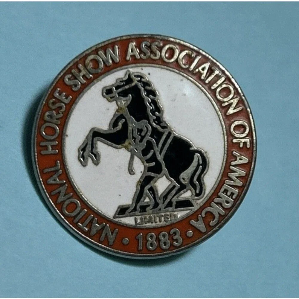 National Championship Horse Show Association of America Enameled Pin -Free ship!